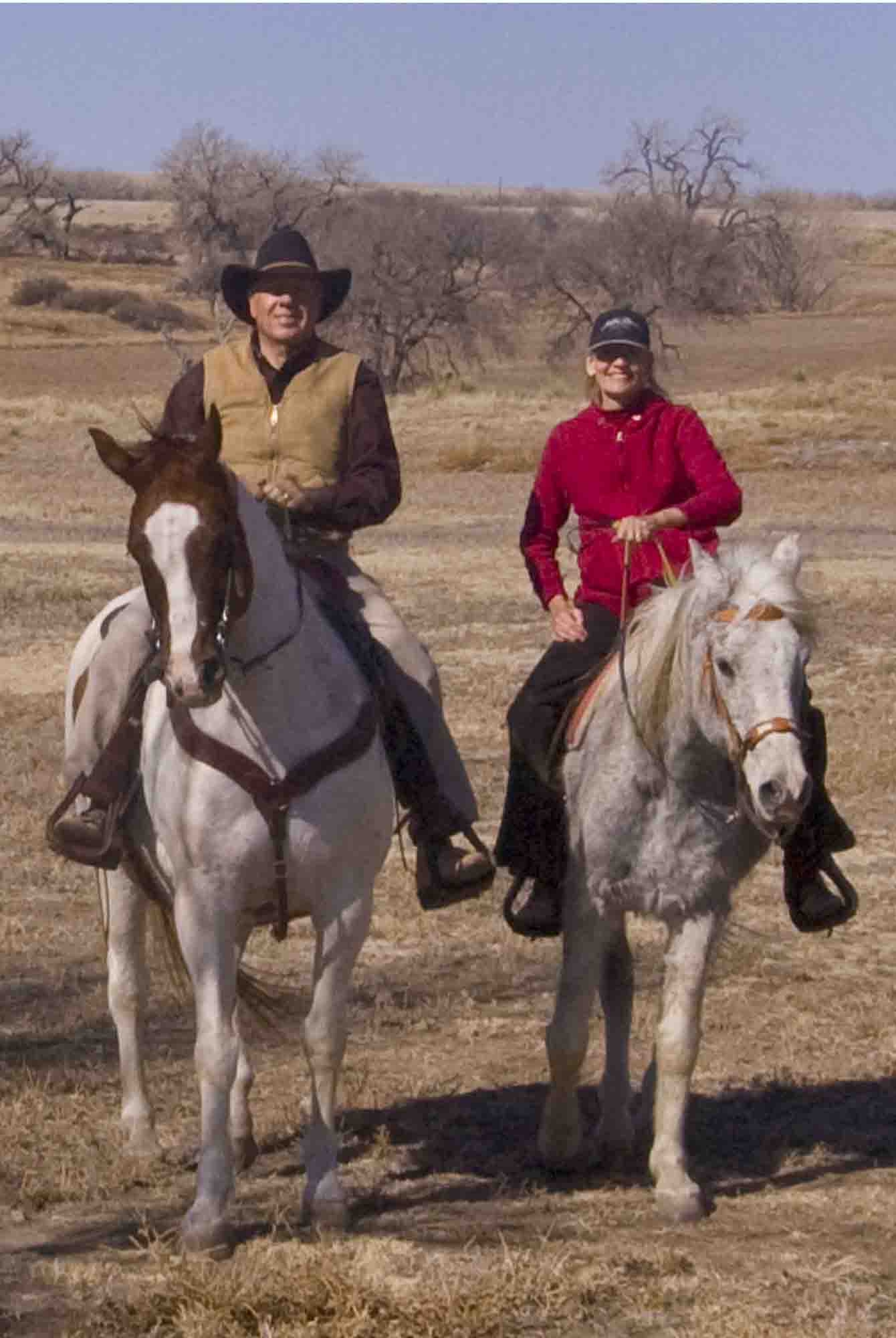 John and Cheryl Webb enjoy a ride.